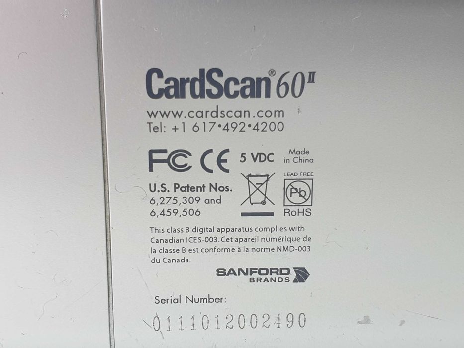 Сканери для візитних карток CardScan