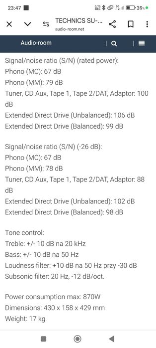Technics Su-Vx800 amplificador integrado
