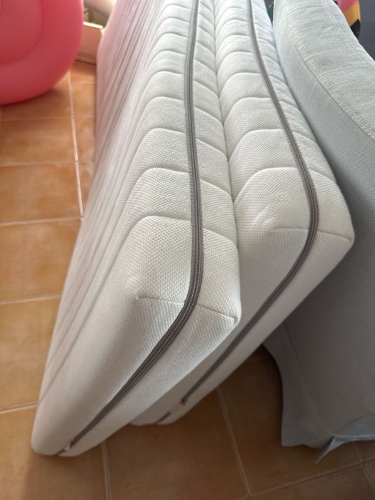 IKEA BRIMNES Cama individual dupla com 2 gavetas 2 colchões