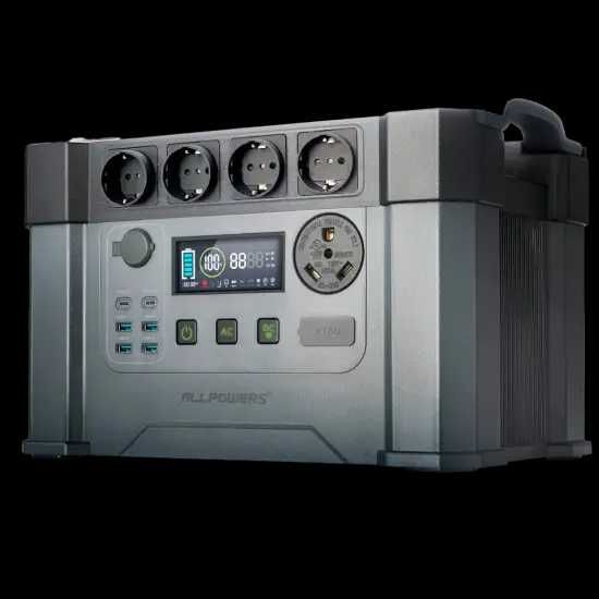 Портативна електростанція ALLPOWERS S2000 PRO 2400Вт, 1500Вт⋅год