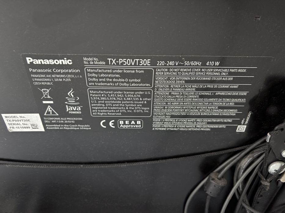 TV Plasma Panasonic 50