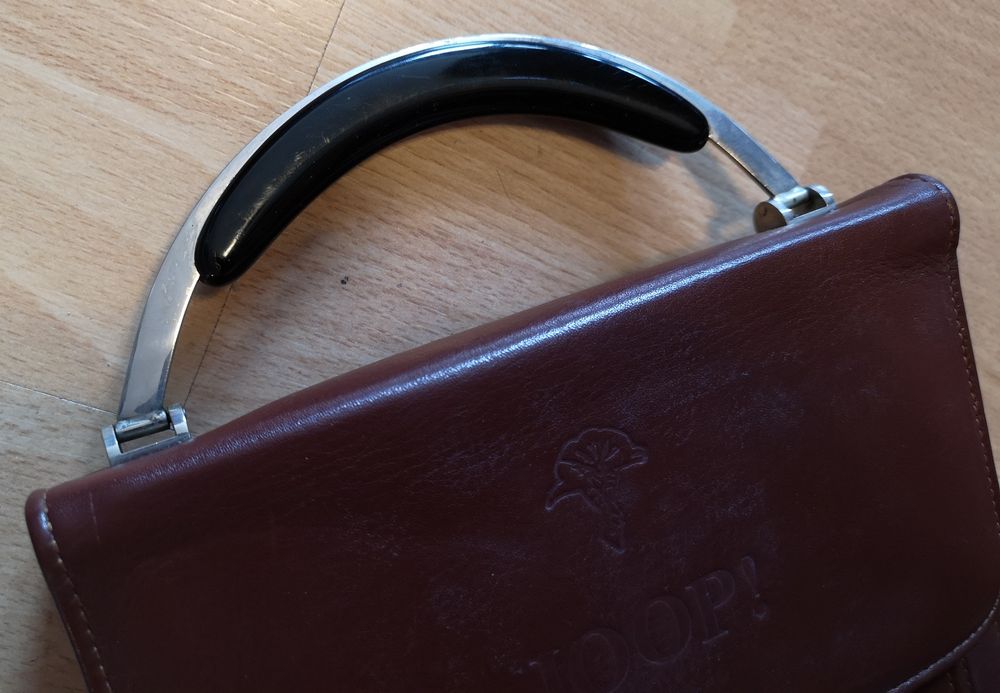 Brązowa torba torebka skórzana Joop! - 29 x 23 cm