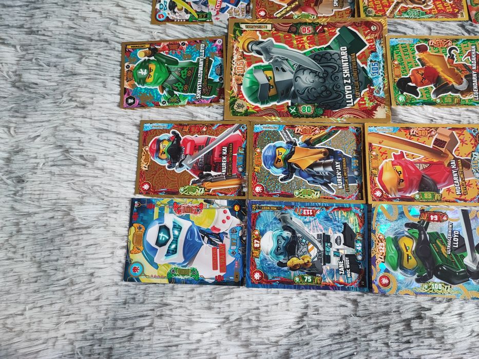 Karty limitowane ninjago i karta XXL