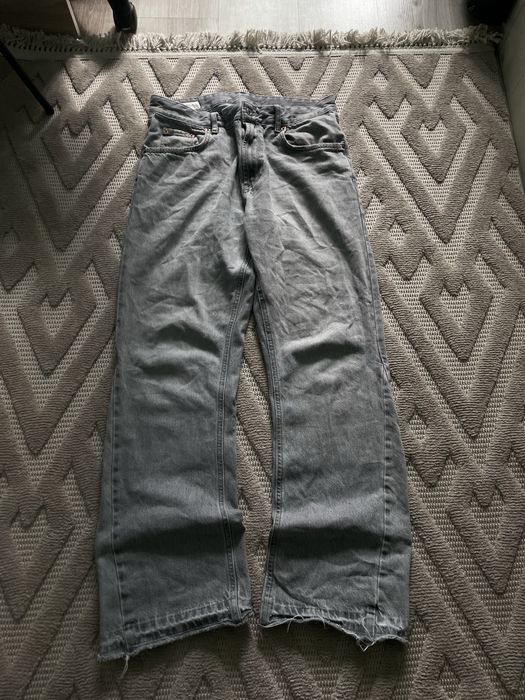 Zara flared fit jeans Flared jeans y2k gallery dept type grey jeans
