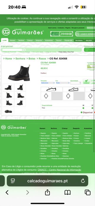 Coturno/ botas preto mulher Guimarães - promoçao verão