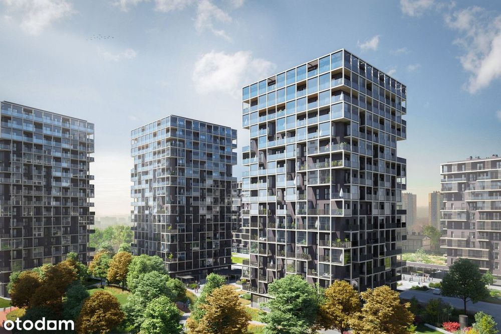 1-pokojowe mieszkanie 29m2 + 3 balkony