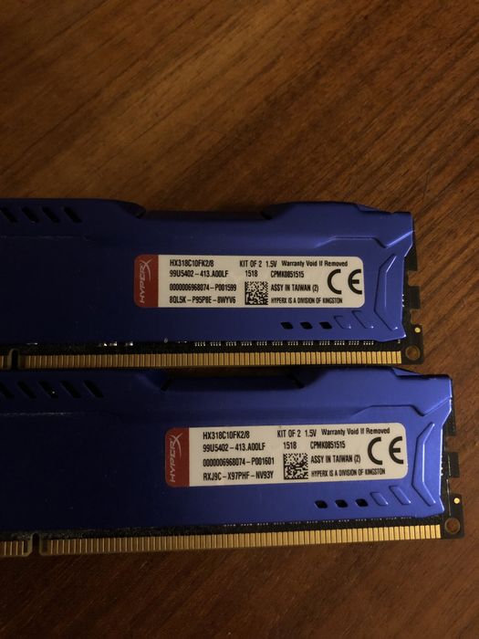 pamięć ram Fury HyperX ddr3 8gb