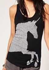 Top de alças unicórnio - XS - Novo