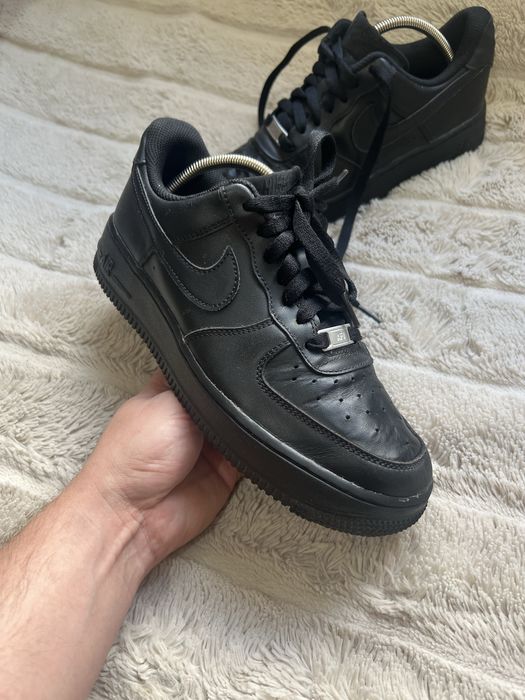 NIKE AIR FORCE 1 ‘07 (38.5-39) 25см унисекс кроссовки женские черные