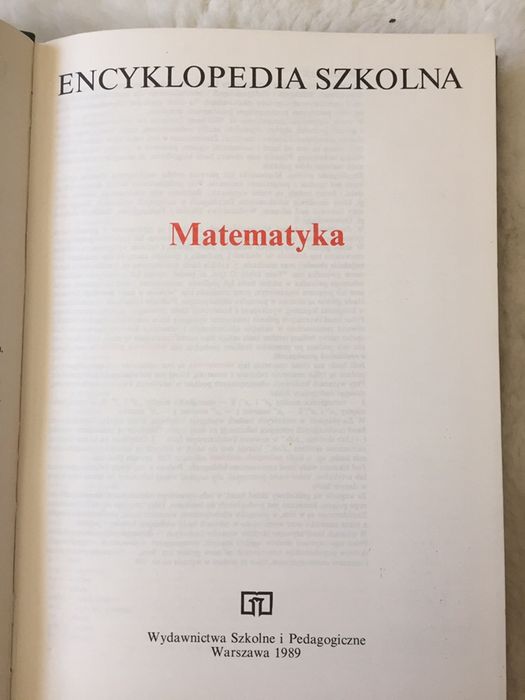 Encyklopedia szkolna -Matematyka