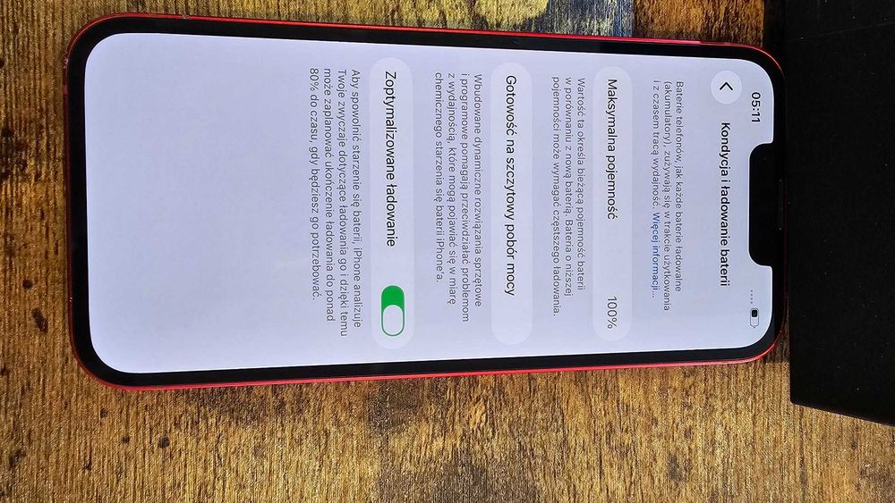 Iphone 13 128Gb Bat:100% Red Gwarancja/SklepGSM/Lwsk