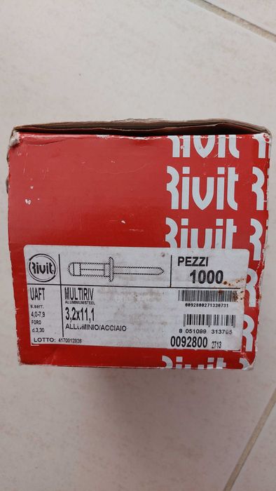 Rebites Alumínio e INOX