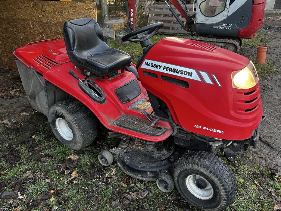 Kosiarka traktorek massey ferguson silnik kawasaki plus przyczepka