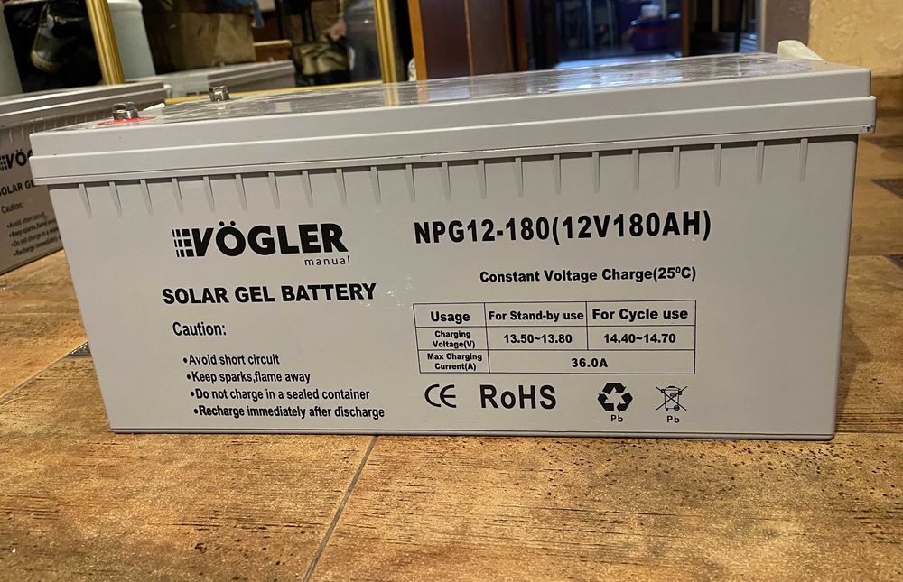 Акумулятор Solar gel Battery 12V180AH