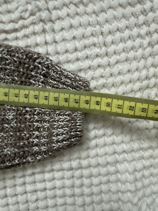 jak NOWY Lille Bawełniany Sweter  Melange Off White/Taupe 4/5 lat