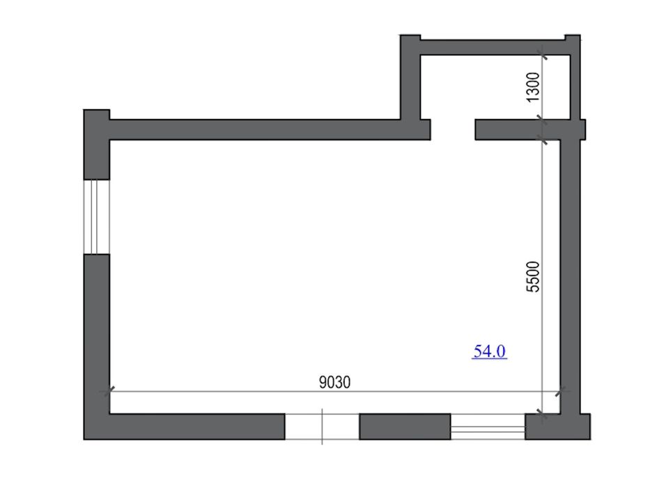 Печерськ, фасадне приміщення 54 м2, перший поверх, окремий вхід
