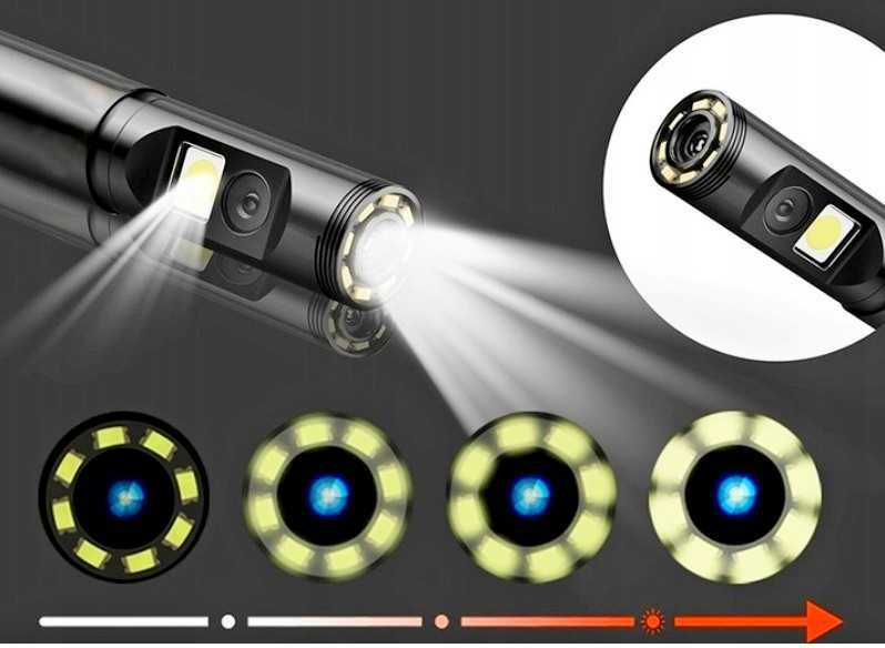 Kamera Inspekcyjna Endoskop 10 m 2 Kamery 
2x Full Hd 1080p , 2 Kamery