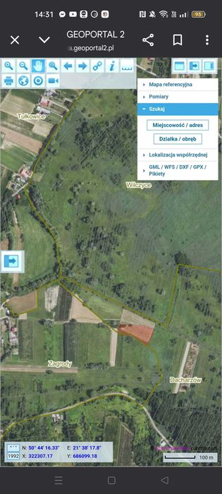 Sprzedam działkę rolna gmina Wilczyce