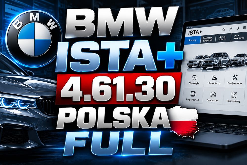 ISTA+ 4.61.30 POLSKA ! / SSD 1TB / INPA, Ncs Expert, ESYS, ICOM, ENET