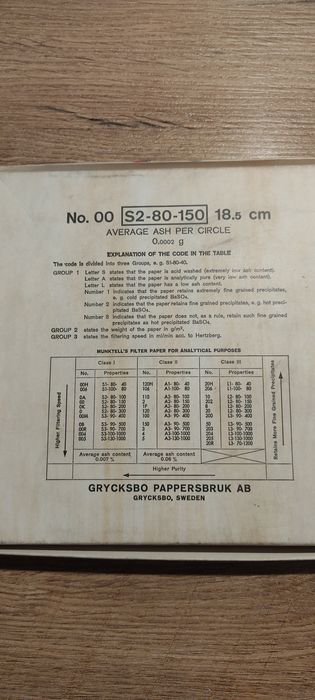 Papier filtracyjny Munktell