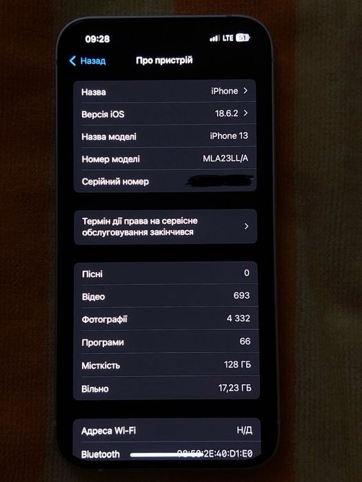 iPhone 13 128gb white