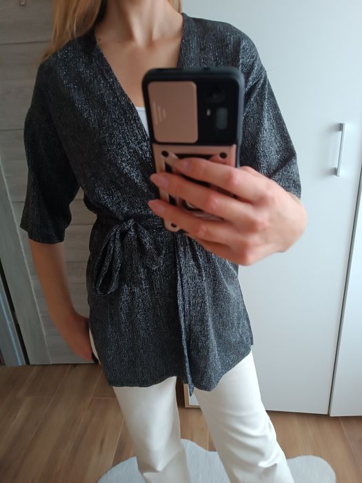 Sweter/narzutka brokatowa Sinsay