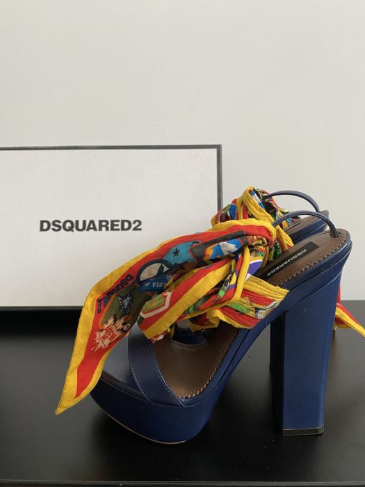 Жіночі босоніжки сандалі dsquared2 шкіра літо 38 розмір