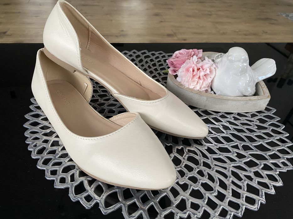 Balerinki beżowe rozmiar 37