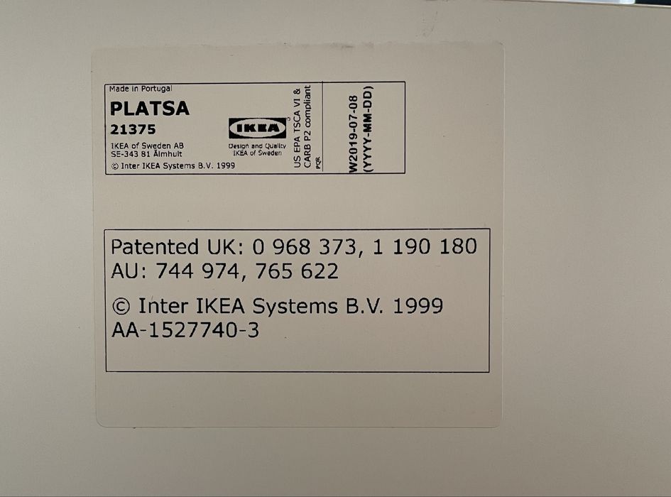 Roupeiro Platsa IKEA Branco 2 Portas – Como Novo