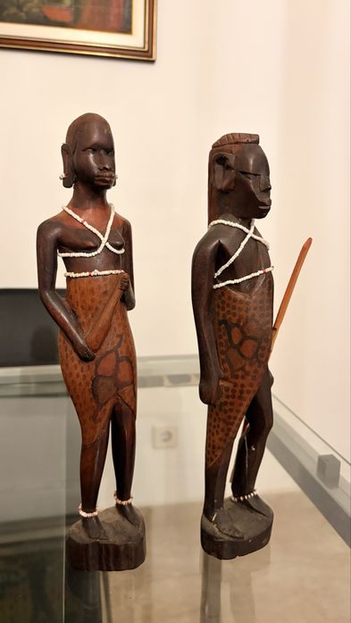 Figura homem e mulher africano
