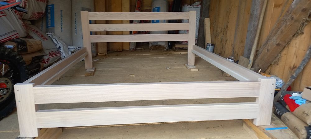 Ліжка з дуба і ясеня 180×200