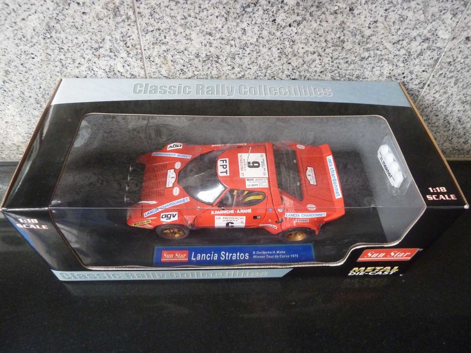 1:18 SunStar, Lancia Stratos, Winner Tour de Corse 1975, AutoArt, Minichamps
