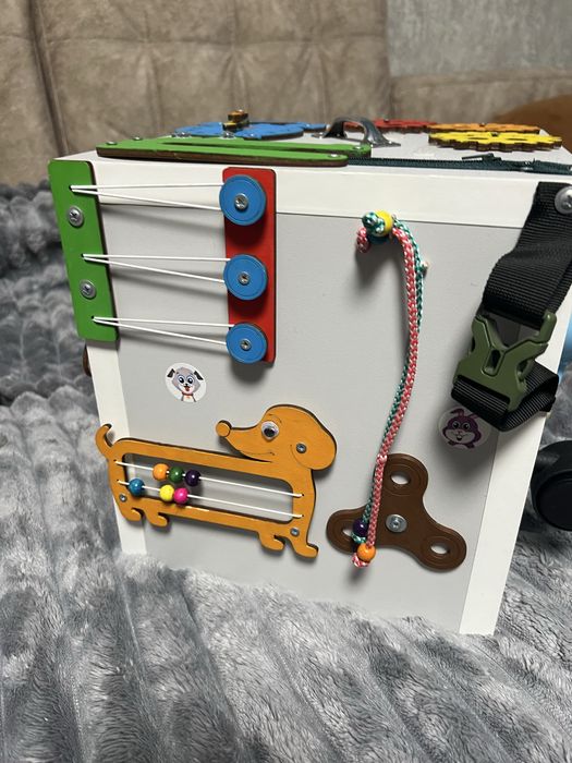 Бизикуб  детский 34*34*34