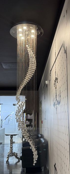 Sinus Żyrandol kryształowy kurtyna Dolores