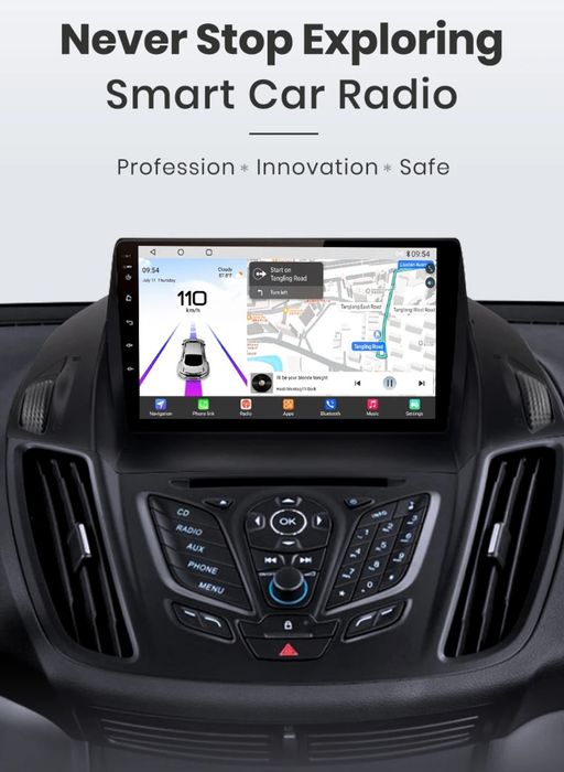 Rádio 9" android Ford Kuga & C-Max 2/32GB CARPLAY WIFI GPS Novo