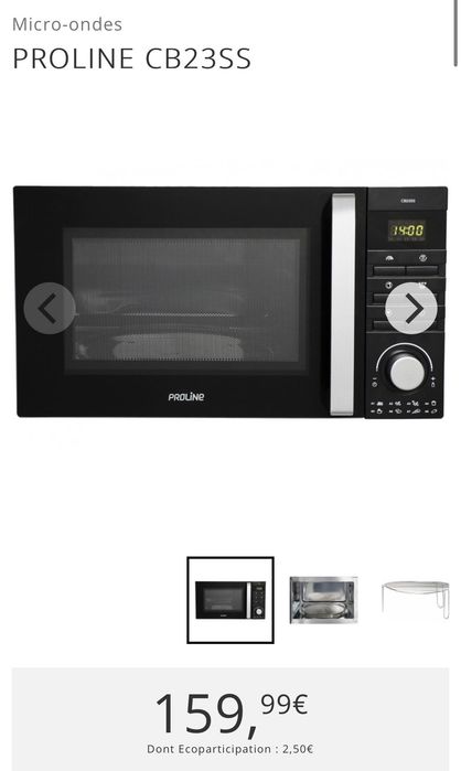 Micro-ondas combinado Proline CB23SS