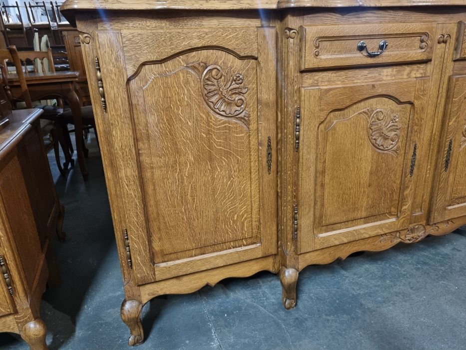 komoda dębowa na lwich łapach bufet