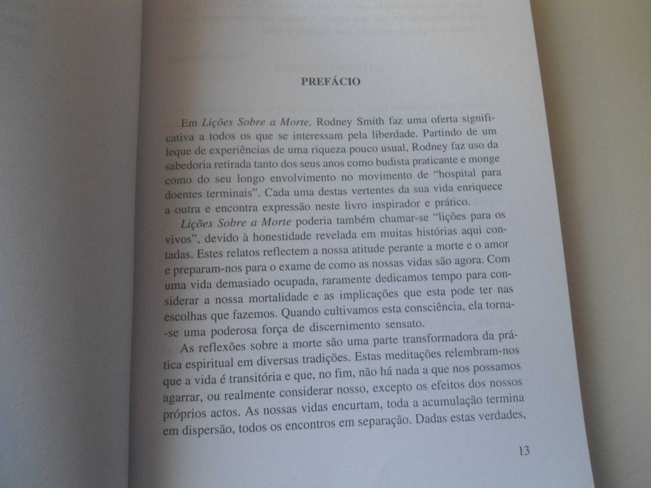 Lições sobre a Morte-Mensagens dum mundo desconhecido de Rodney Smith