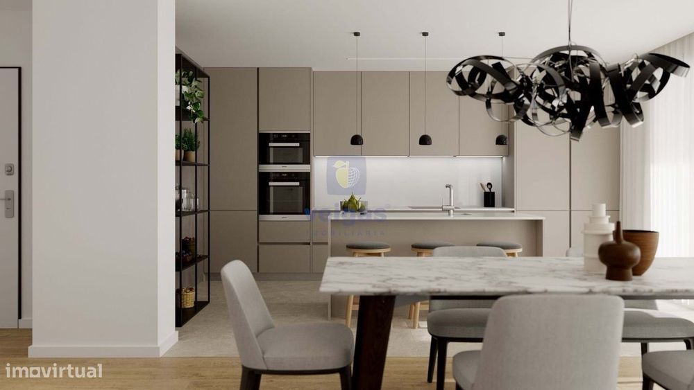 Apartamento T3 Novo em Leiria, Parceiros, com garagem box fechada para