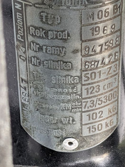 WSK M06B1 dwuramiwka WSK M06B1 Opłacona . Sprawna