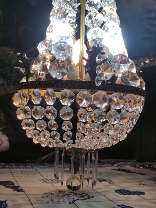 Lustre Antigo em Cristal