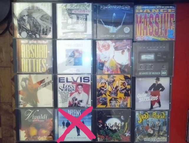 CD`s de todo o tipo de música.