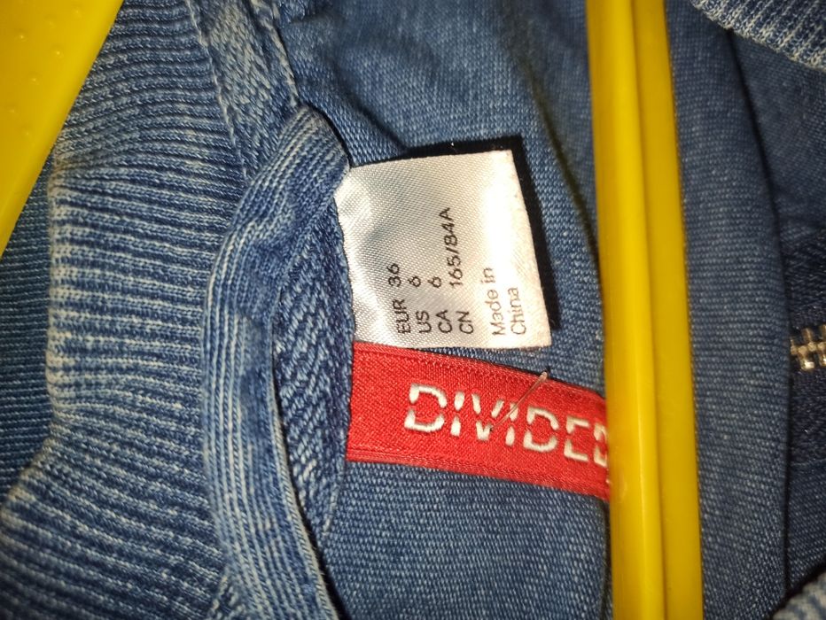 Bluza jeansowa na suwak Divided 36