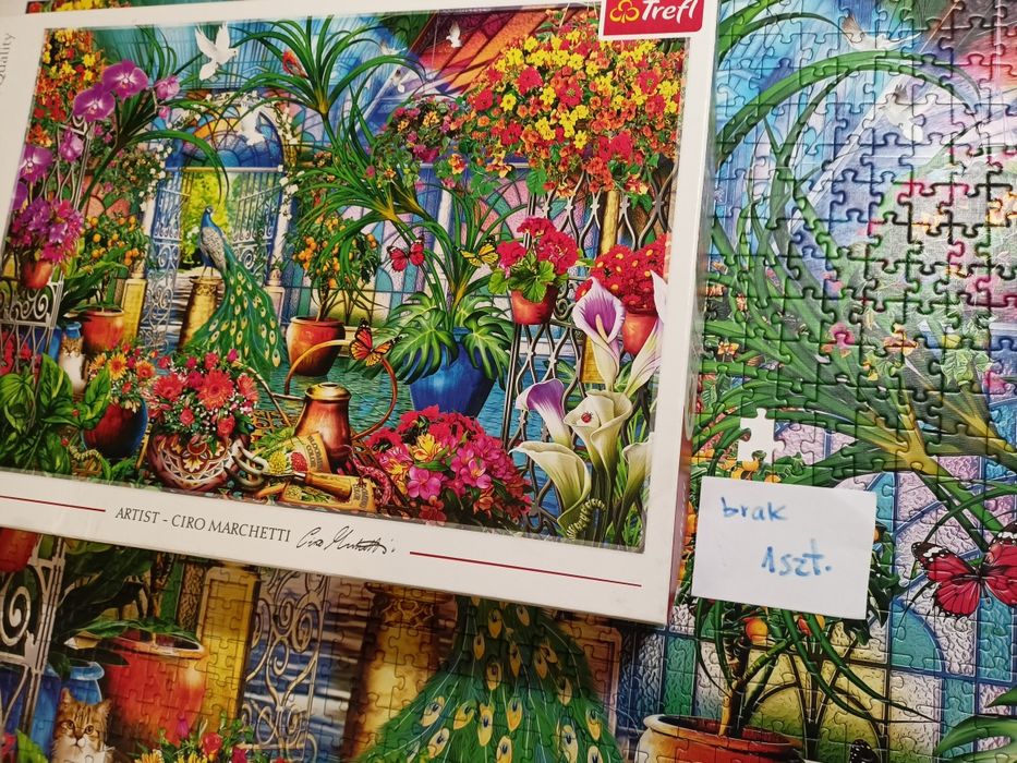 Puzzle 1500 Trefl - brak 1 elementu