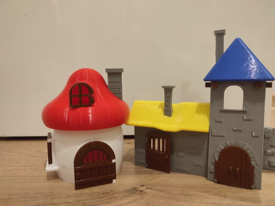 Zestaw maly zamek + domke