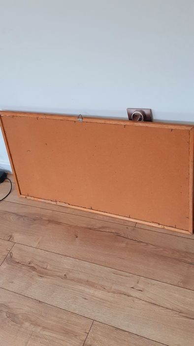 Obraz Widok miasta z prl ma długości 85cm wys 44 cm