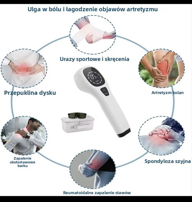 Laser niskoenergetyczny do leczenia fizjoterapia