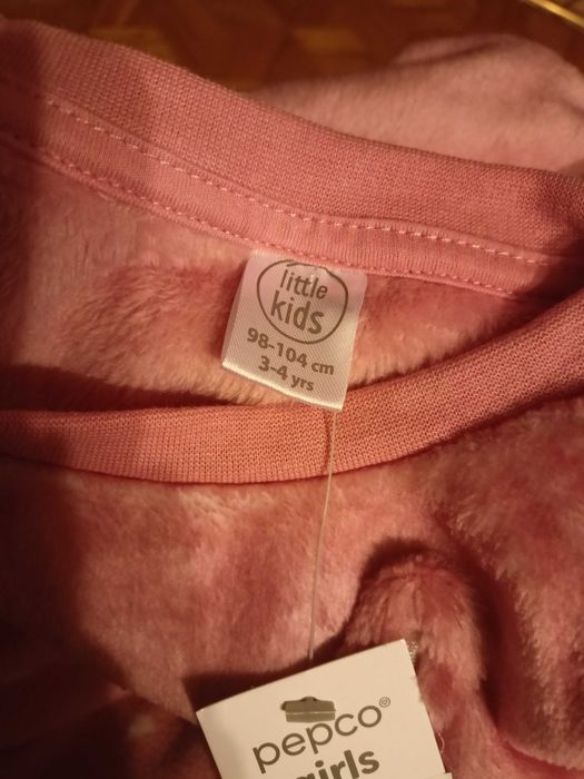 Ciepła piżama dla dziewczynki