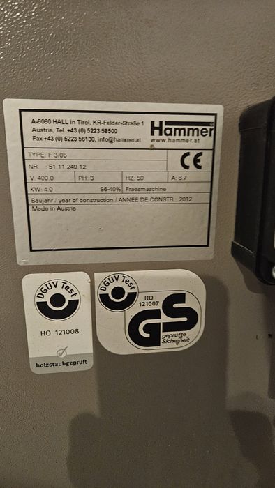 Frezarka Felder HAMMER F3