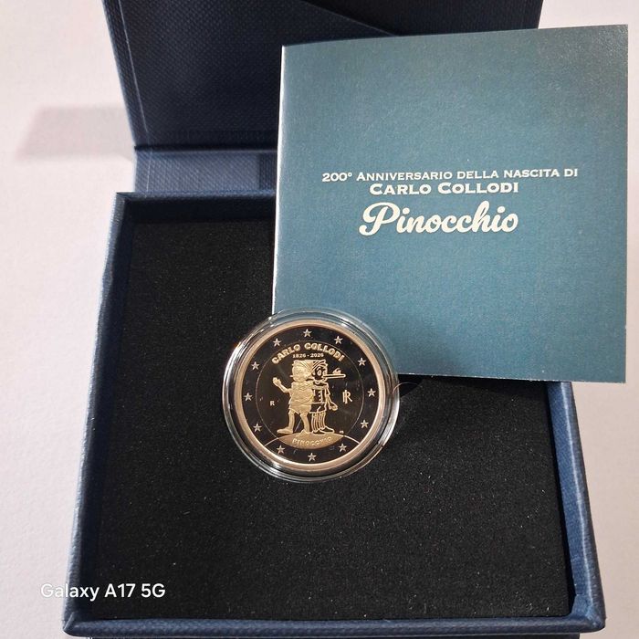 2 Euros Pinoquio Proof + Reverse Proof
